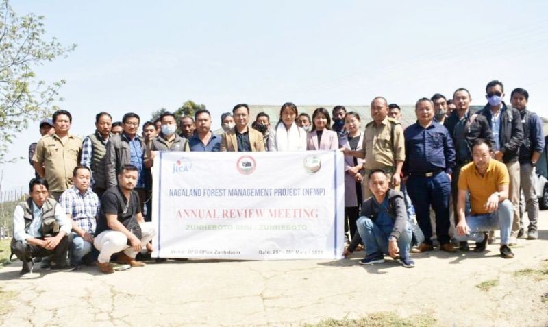Participants of the NFMP annual review meeting held at Zunheboto Forest conference hall on March 25 and 26.